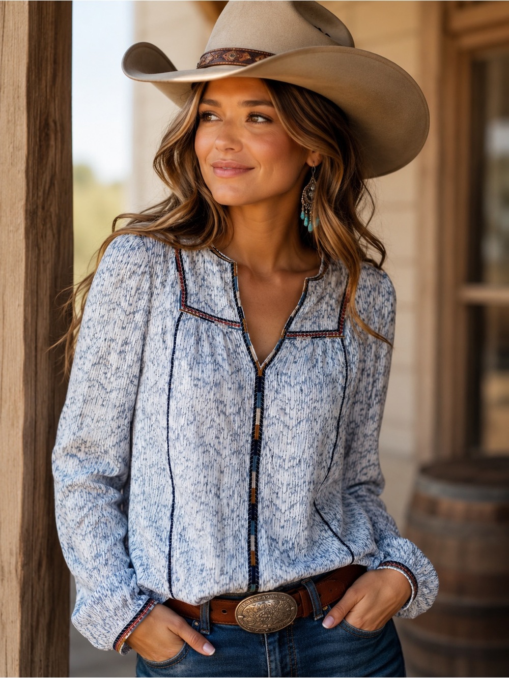 Anthropology See U Soon Size Large Blouse - Lightweight Long Sleeve Top